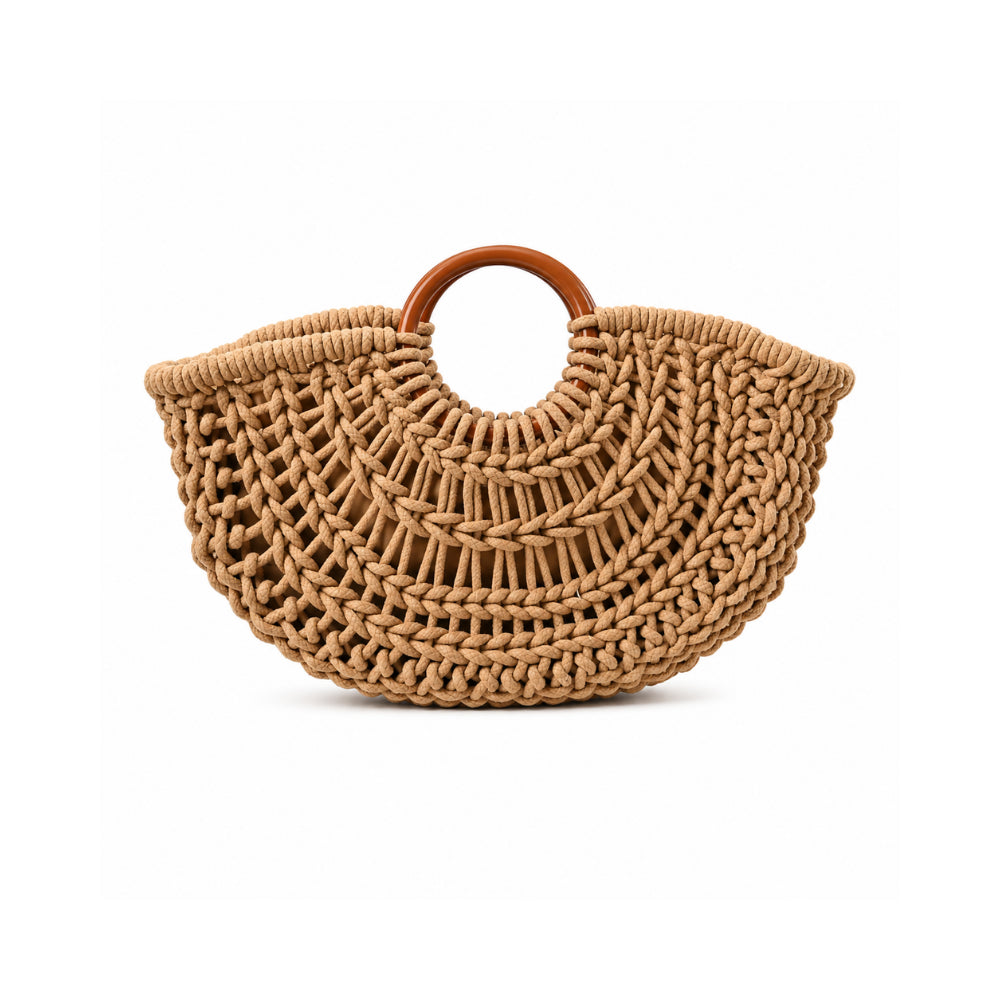 K&Co. Sunset Spritz Series Handle Rope Market Bag - NATURAL