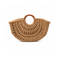 K&Co. Sunset Spritz Series Handle Rope Market Bag - NATURAL