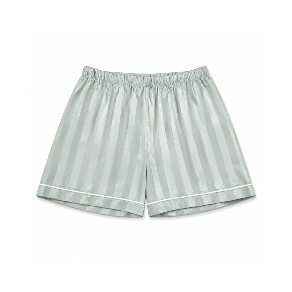 K&Co. Sunset Spritz Series Satin Pyjama Set - SAGE STRIPE