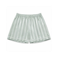 K&Co. Sunset Spritz Series Satin Pyjama Set - SAGE STRIPE