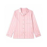 K&Co. Sunset Spritz Series Long Satin Pyjama Set - PINK STRIPE