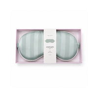 K&Co. Sunset Spritz Series Satin Sleep Eye Mask - SAGE STRIPE
