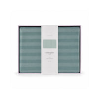 K&Co. Sunset Spritz Series Satin Pillow Case - SAGE STRIPE