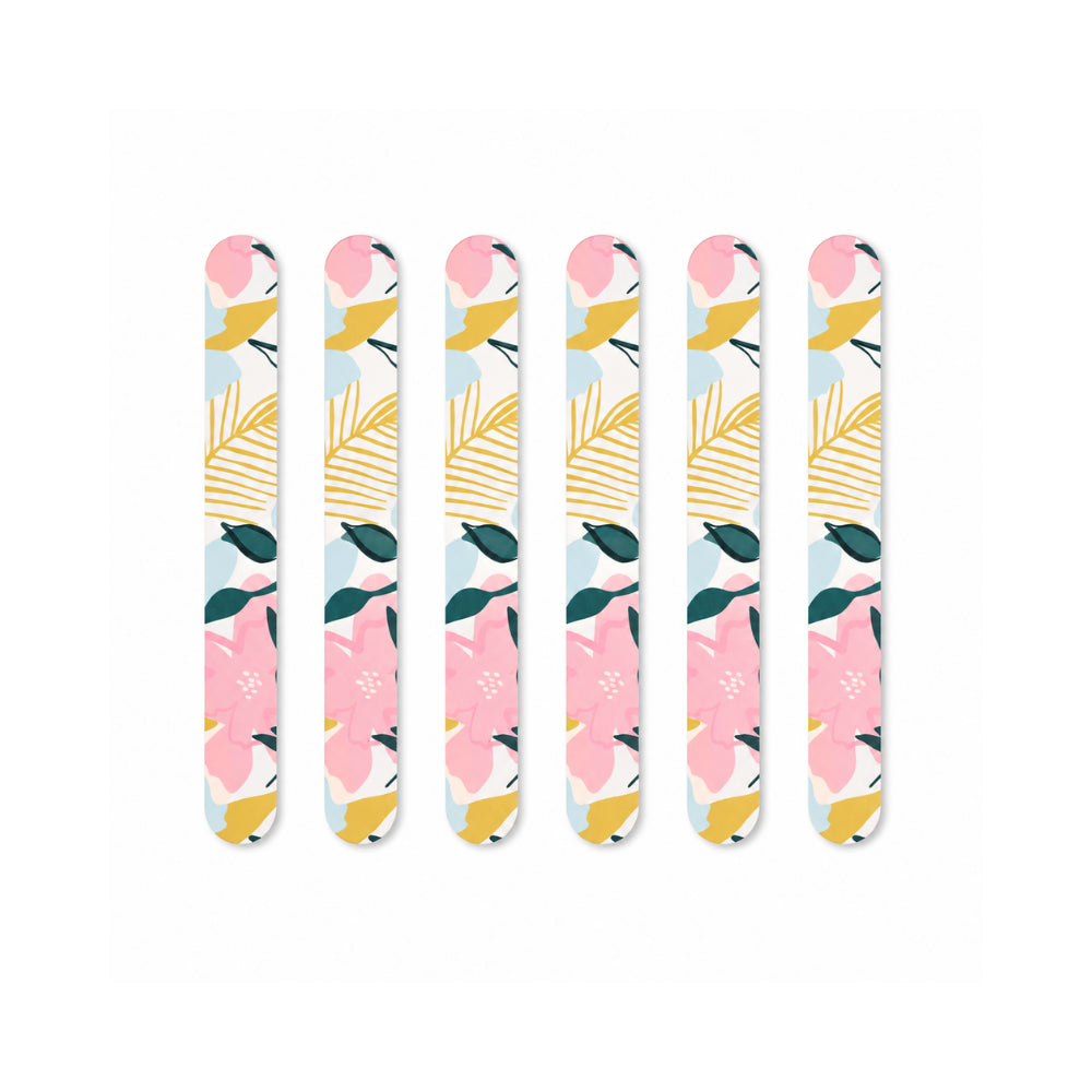 K&Co. Sunset Spritz Series Printed Nail Files 6pk - FLOWER POP