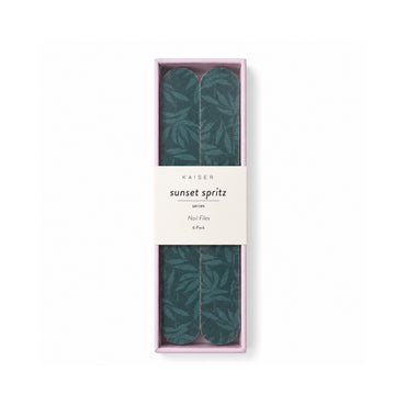 K&Co. Sunset Spritz Series Printed Nail Files 6pk - FERN