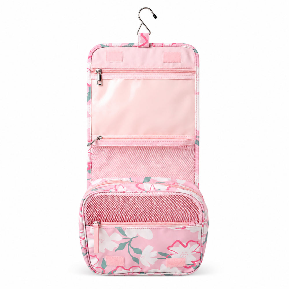 K&Co. Sunset Spritz Series Toiletry Bag - PINK FLOWER
