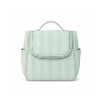 K&Co. Sunset Spritz Series Travel Toiletry Bag - SAGE STRIPE