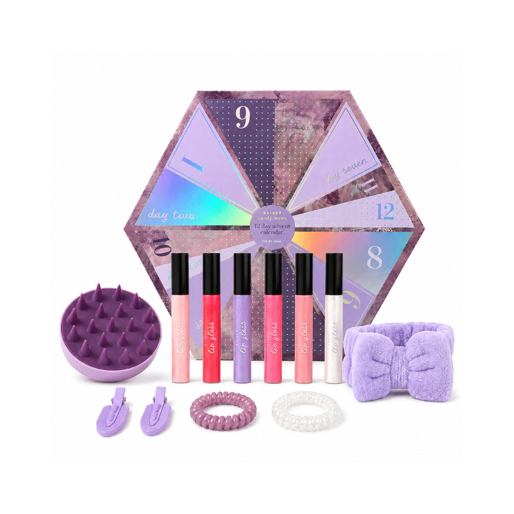 Candy Series Christmas Hair & Lips Beauty Advent Calendar 12 Days - AMETHYST GEM