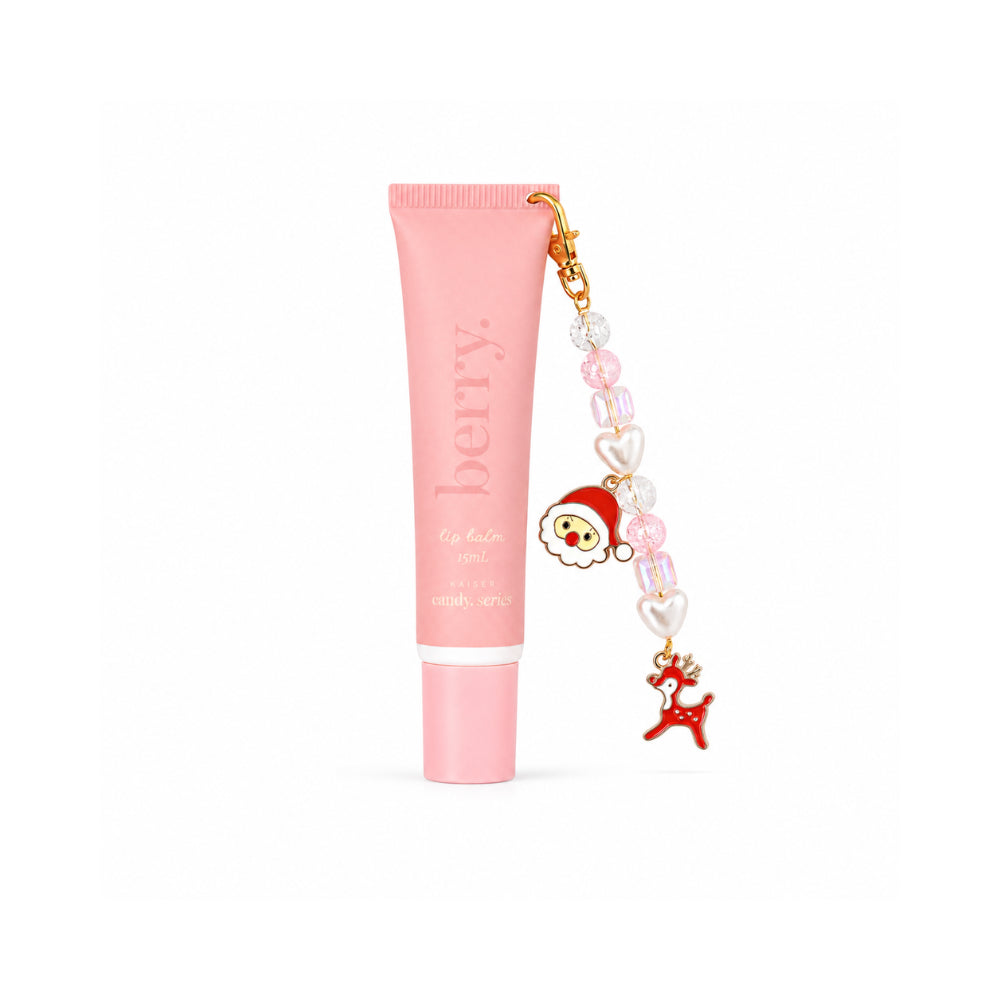 Candy Series Christmas Lip Balm Key Chain - BERRY