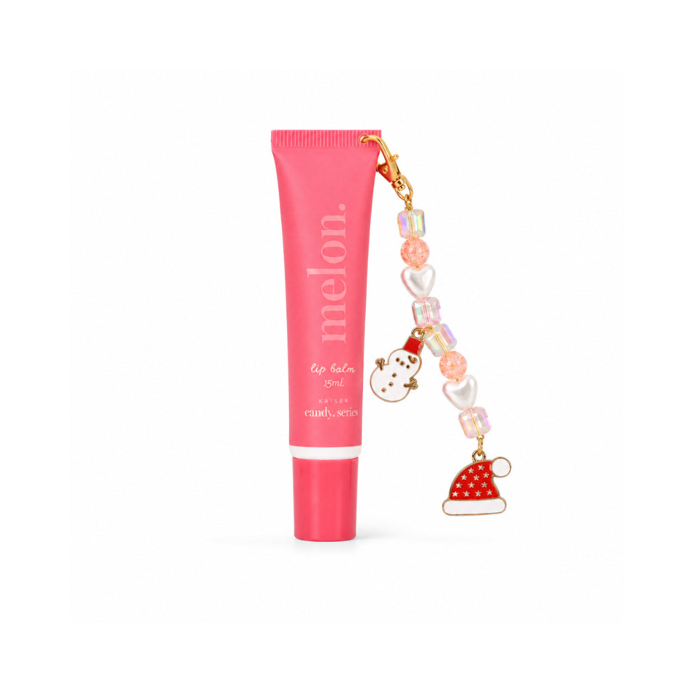 Candy Series Christmas Lip Balm Key Chain - MELON