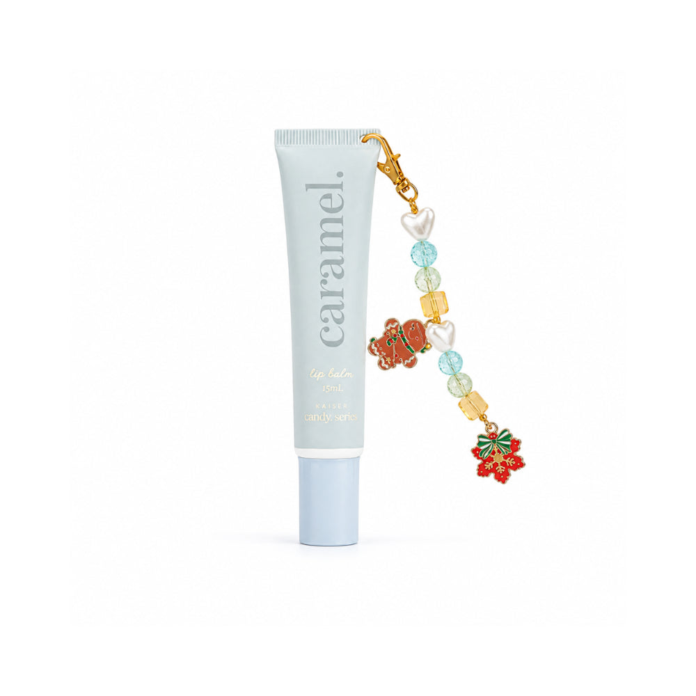 Candy Series Christmas Lip Balm Key Chain - CARAMEL