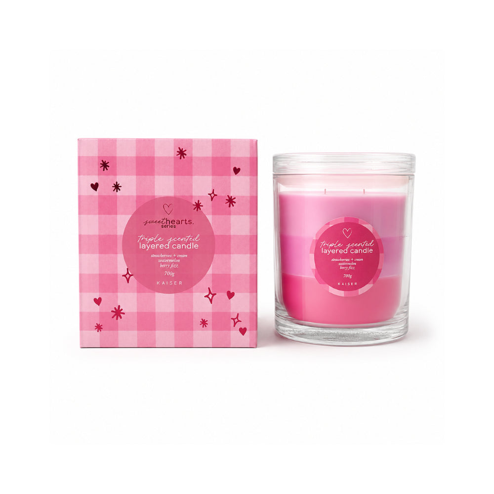 Sweethearts Series Christmas Triple Scented Candle 700g - FRUITY