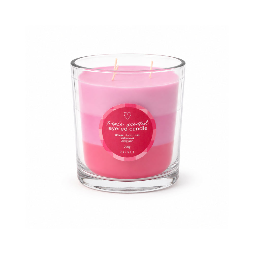 Sweethearts Series Christmas Triple Scented Candle 700g - FRUITY