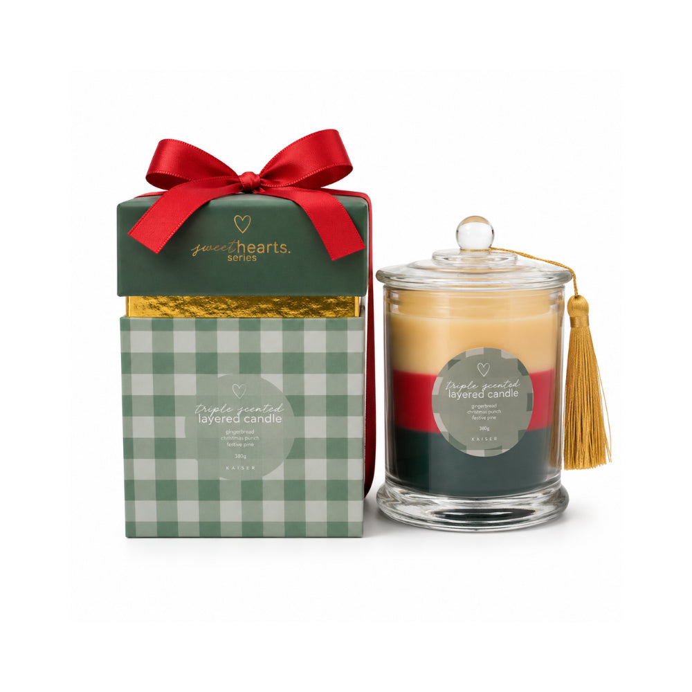 Sweethearts Series Christmas Triple Scented Candle 380g - MERRY & BRIGHT