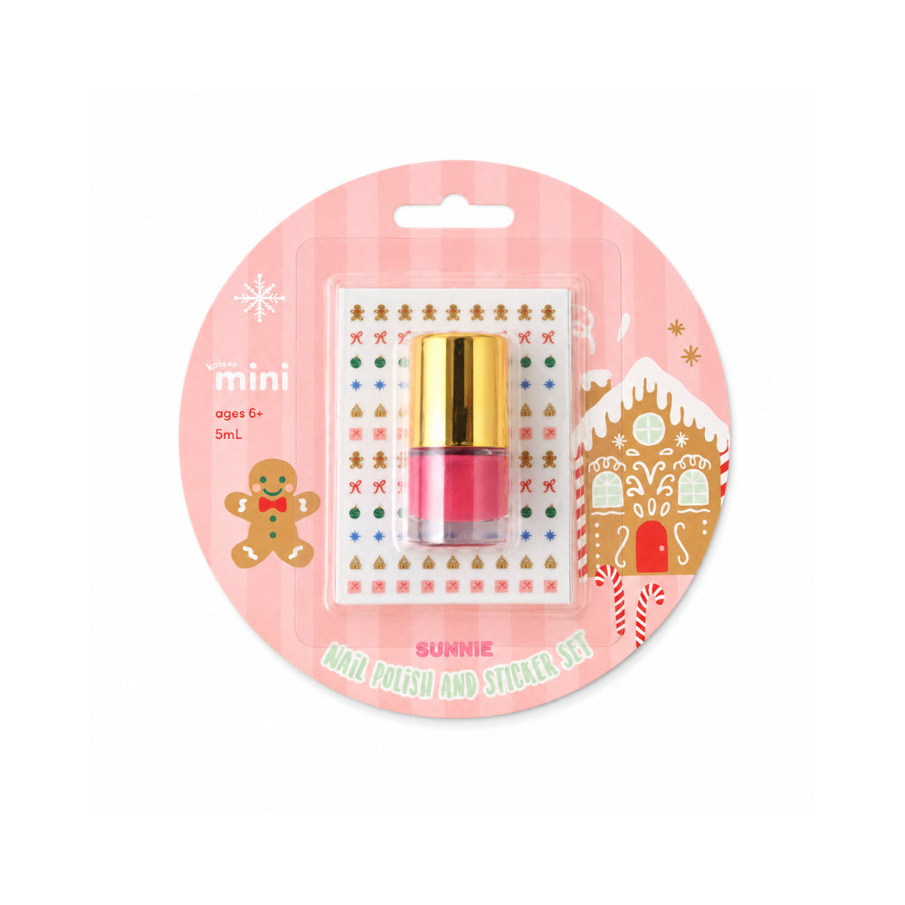 Sunnie Series Christmas Nail Polish & Sticker Gift Set - HOLLY JOLLY