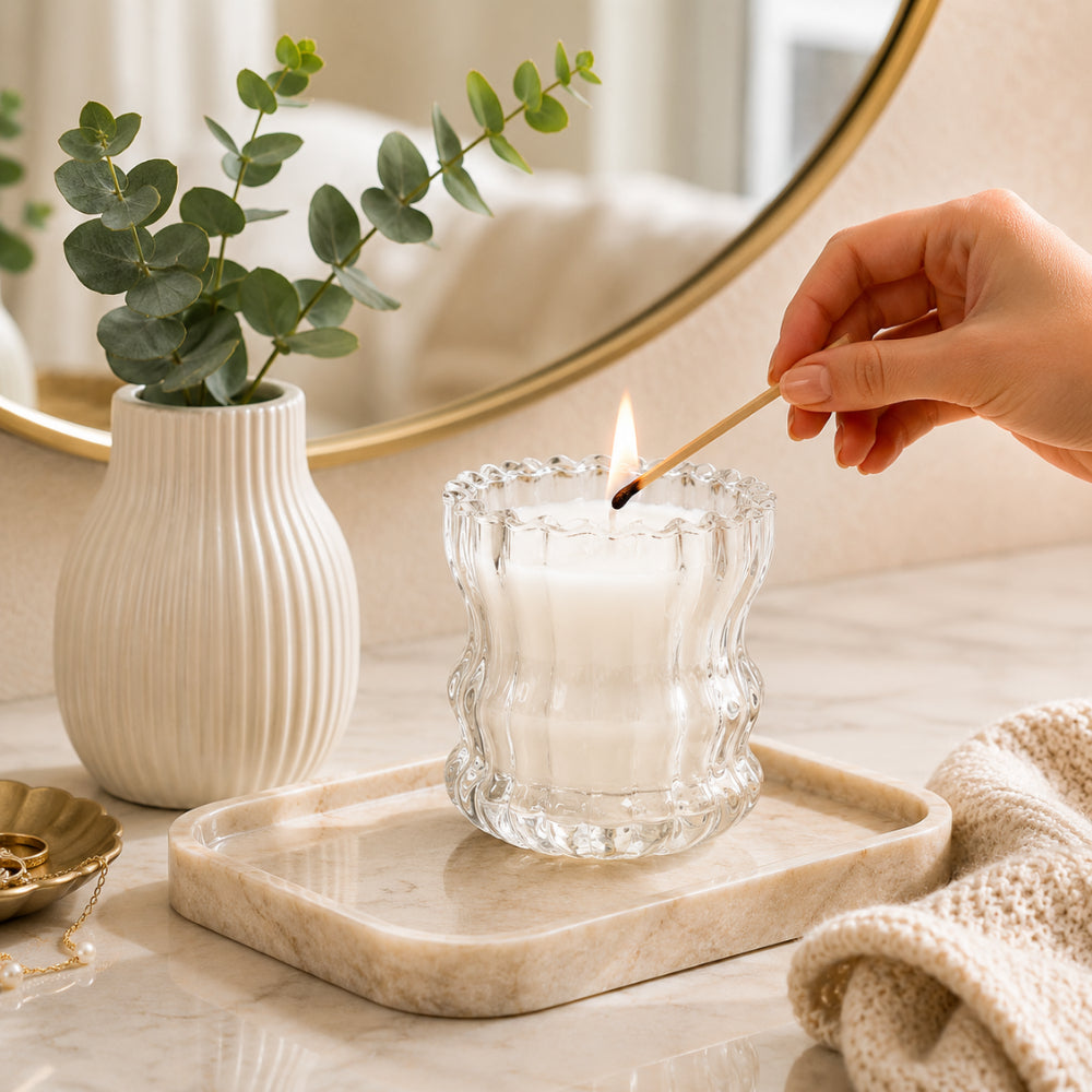 Grace Collection 260g Glass Candle - GREEN TEA & JASMINE