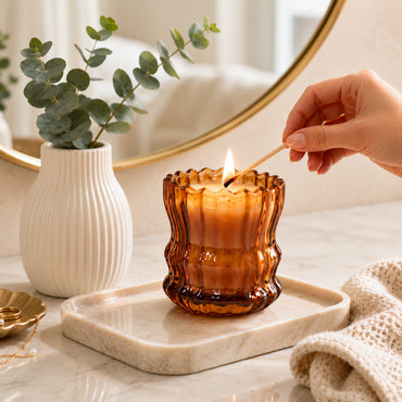 Grace Collection 260g Glass Candle - HONEYSUCKLE & FIG
