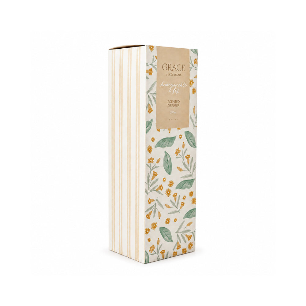 Grace Collection 250ml Glass Diffuser - HONEYSUCKLE & FIG