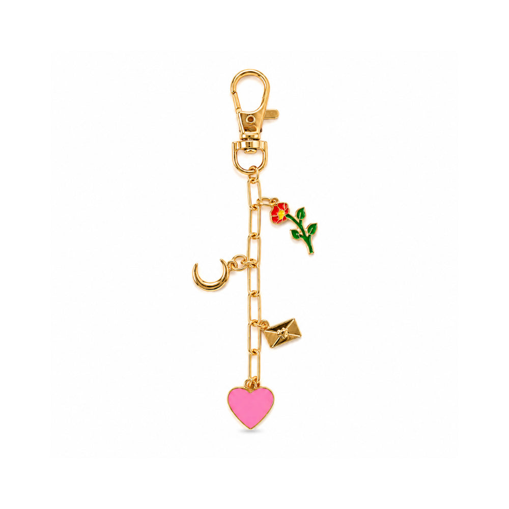 Grace Collection Metal Keychain - PINK HEART