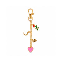 Grace Collection Metal Keychain - PINK HEART