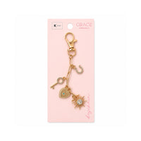 Grace Collection Metal Keychain - GOLD SUN