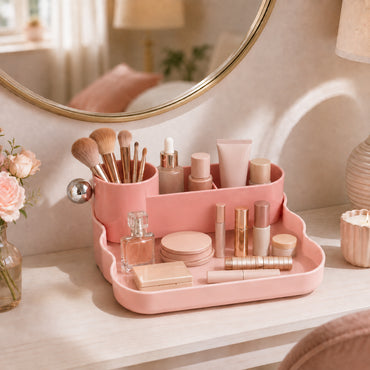 Grace Collection Beauty/Makeup Organiser - PINK