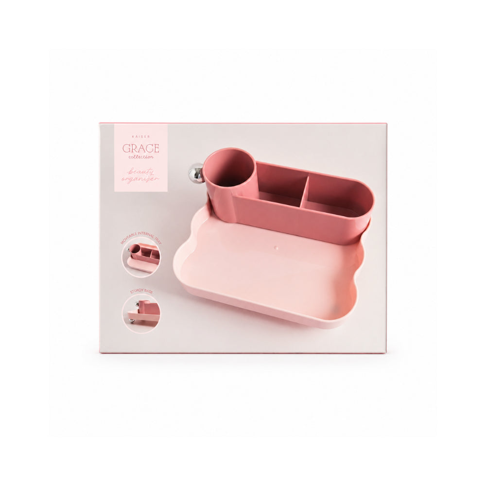Grace Collection Beauty/Makeup Organiser - PINK