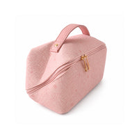 Grace Collection Jacquard Toiletry Bag - PINK FLORA