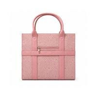Grace Collection Jacquard Structured Tote Bag - PINK FLORA