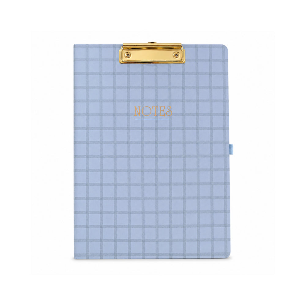 Grace Collection Clipboard Folio - BLUE CHECK