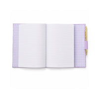 Grace Collection Magnetic Journal with Pen - LILAC FLORA