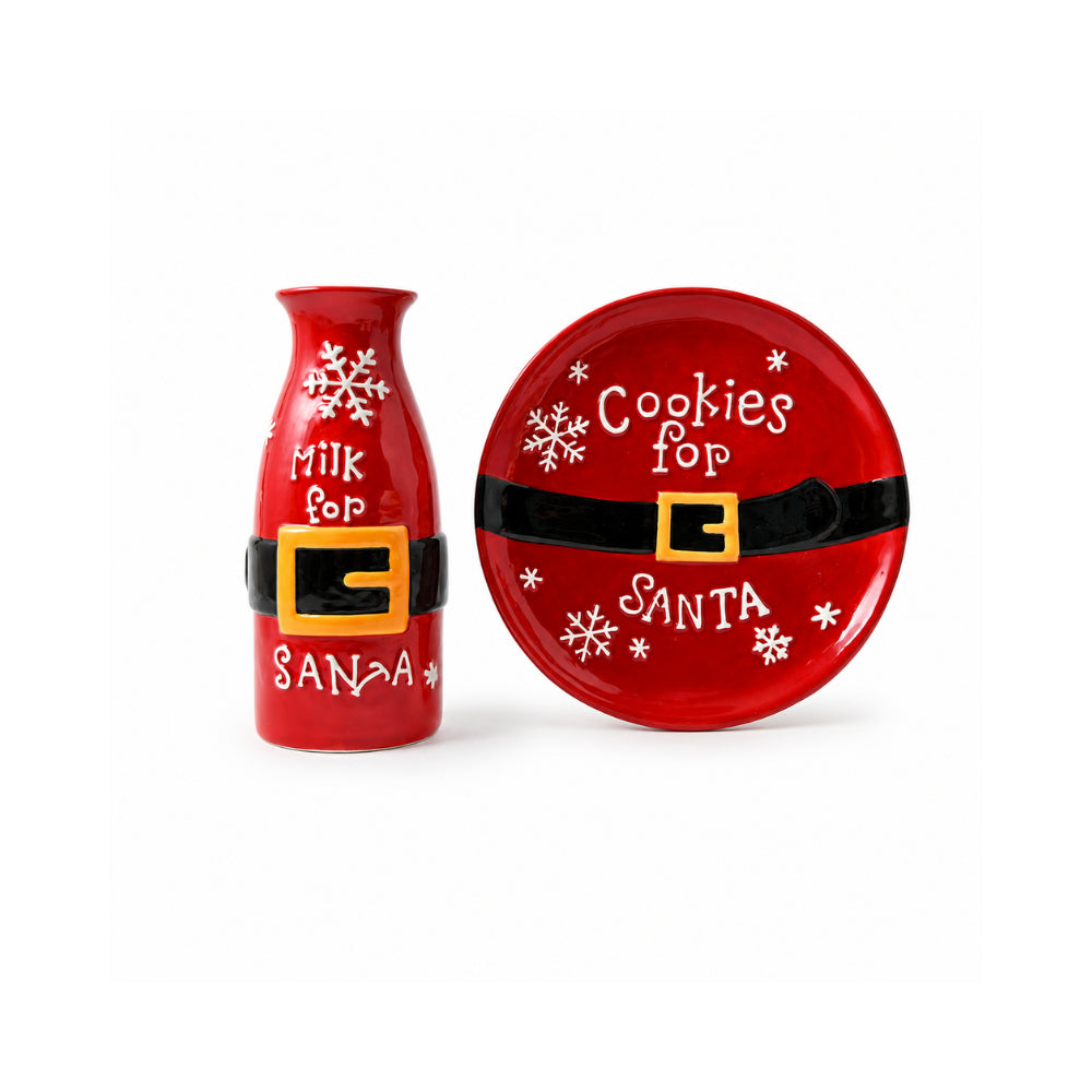 Christmas Milk & Cookies Set - 2 PIECE