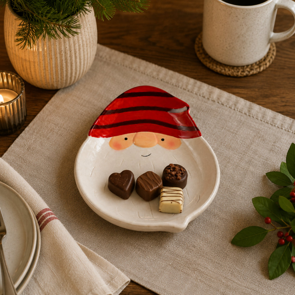Christmas Santa Plate - SMALL