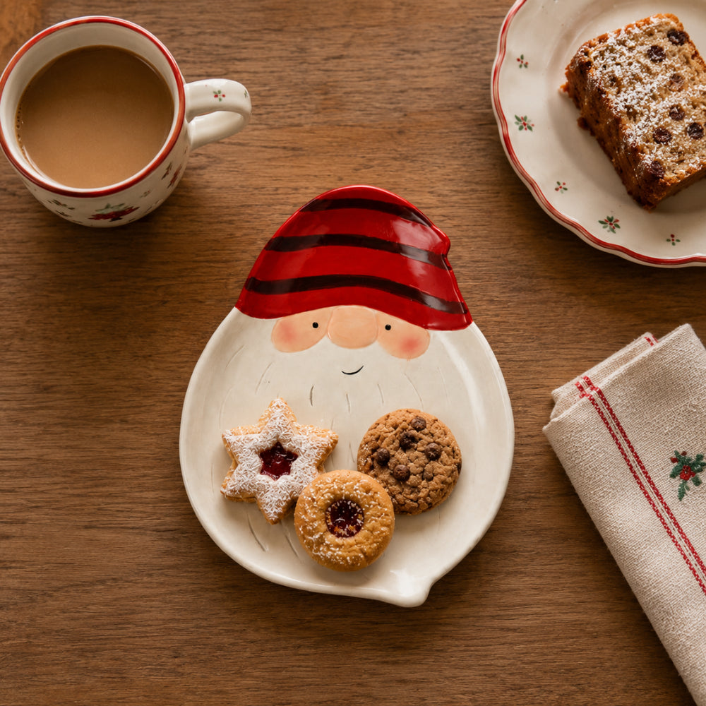 Christmas Santa Plate - LARGE