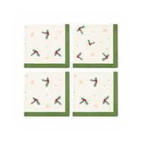 Plum Pudding Christmas 4pk Napkin One Size