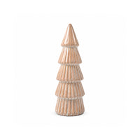 Plum Pudding Christmas Ceramic Tree Small Taupe