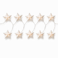 Plum Pudding Christmas Paper String Lights Star