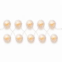 Plum Pudding Christmas Paper String Lights Snowflake