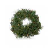 Plum Pudding Christmas Wreath with Lights 40cm