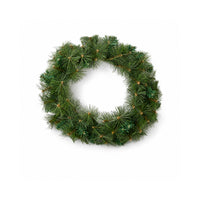Plum Pudding Christmas Wreath with Lights 60cm