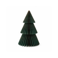 Plum Pudding Christmas Paper Tree Mantle Decoration Green