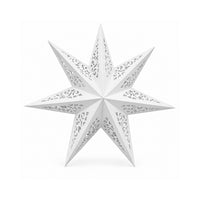Plum Pudding Christmas Paper Star 45cm Cream
