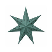 Plum Pudding Christmas Paper Star 60cm Green