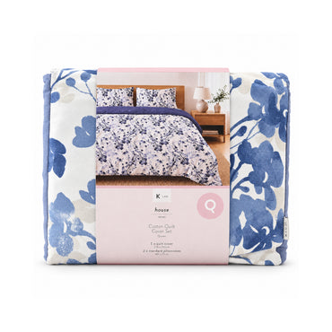 K&Co. House Series Cotton Quilt Cover Set Queen - VIVIENNE