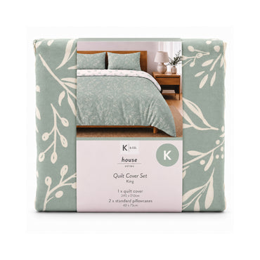 K&Co. House Series Cotton Quilt Cover Set King - WHIMSICAL