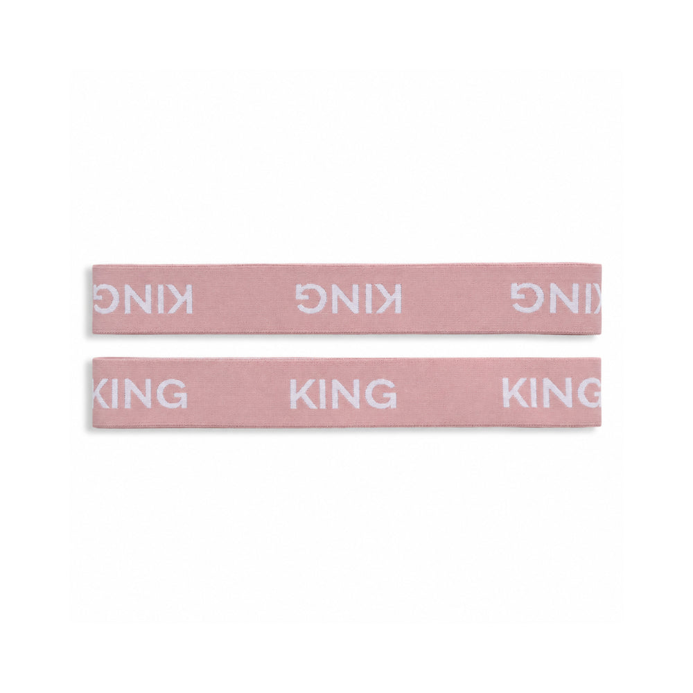 K&Co. House Series Bed Linen Storage Band Queen 2 Pack - PINK