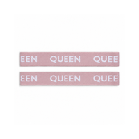 K&Co. House Series Bed Linen Storage Band Queen 2 Pack - PINK
