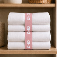 K&Co. House Series Bed Linen Storage Band Queen 2 Pack - PINK