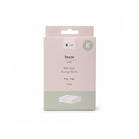 K&Co. House Series Bed Linen Storage Band Queen 2 Pack - SAGE