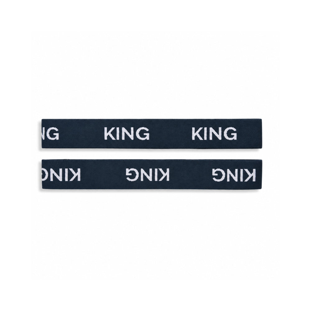 K&Co. House Series Bed Linen Storage Band Queen 2 Pack - NAVY